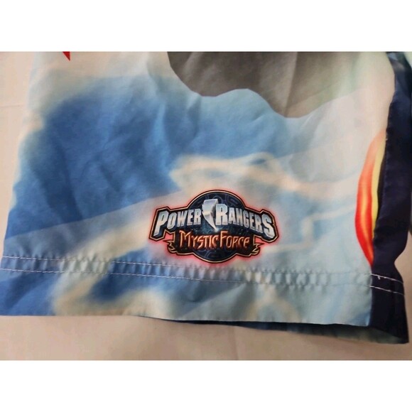 Vintage Power Rangers Mystic Force Swim Trunks 5/6 Red Ranger Disney - Picture 2 of 12